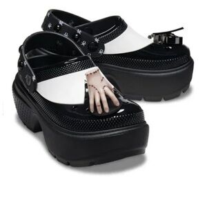 Crocs Wednesday Stomp Clog X Platform Addams Family Movie Size 7